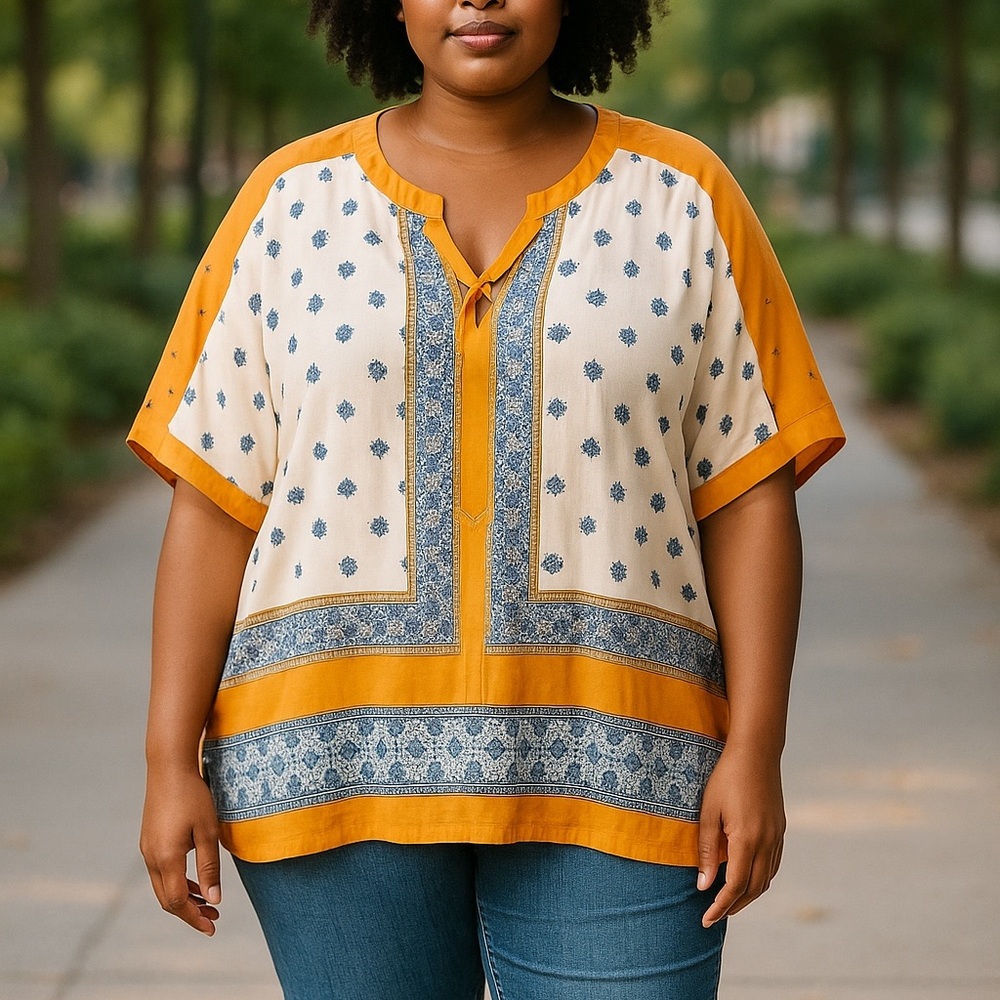 Love & Legend EUC light Flowy Top